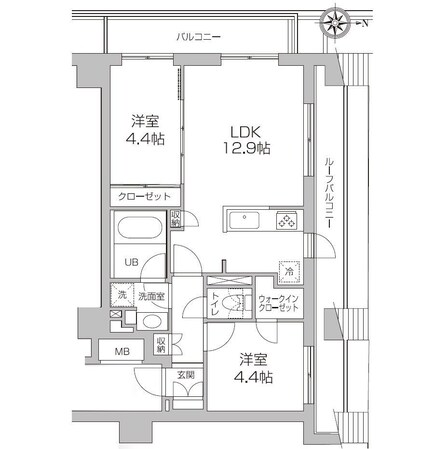 レジディア高円寺の物件間取画像